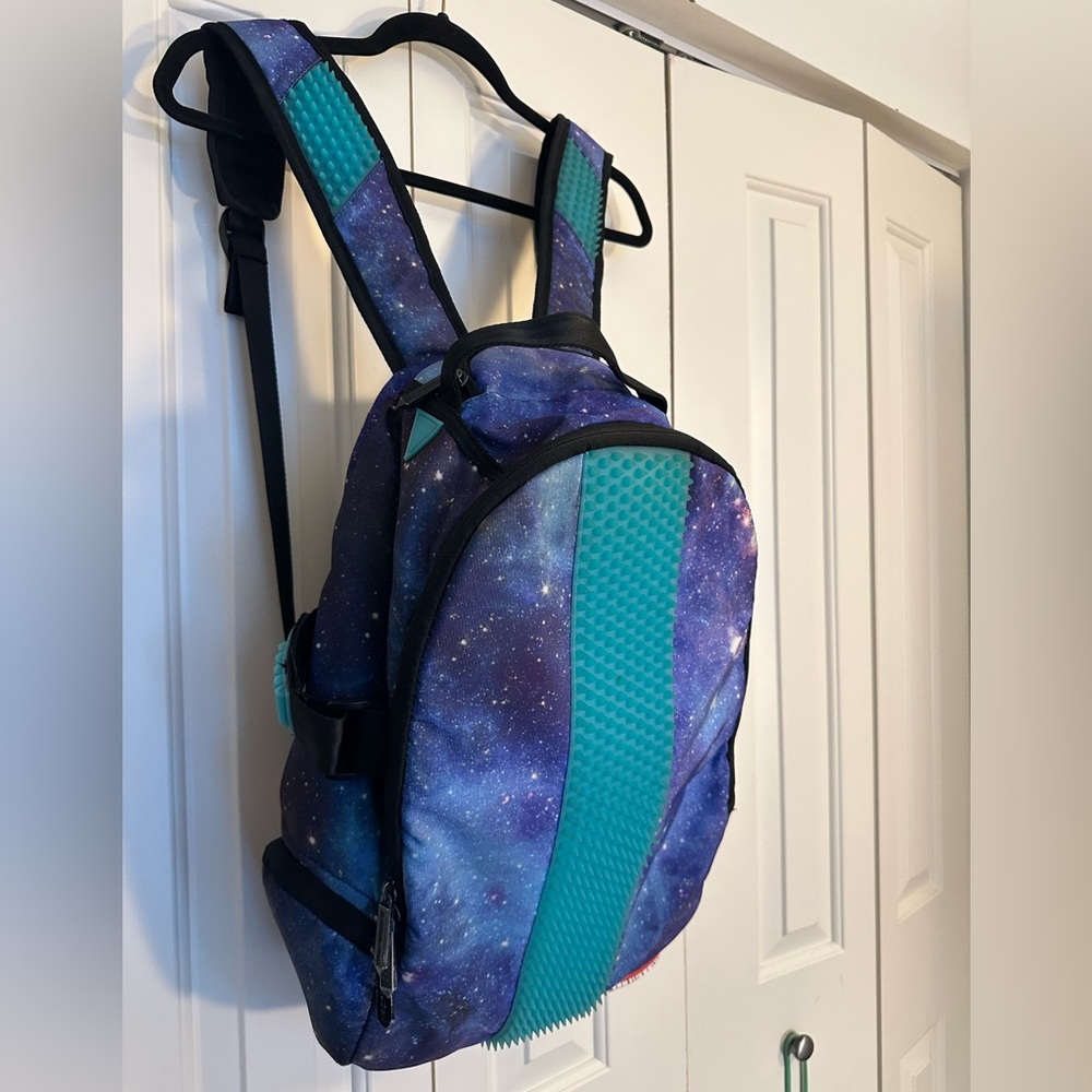 Spray ground glow in the dark vintage galaxy backpack (glows very bright)